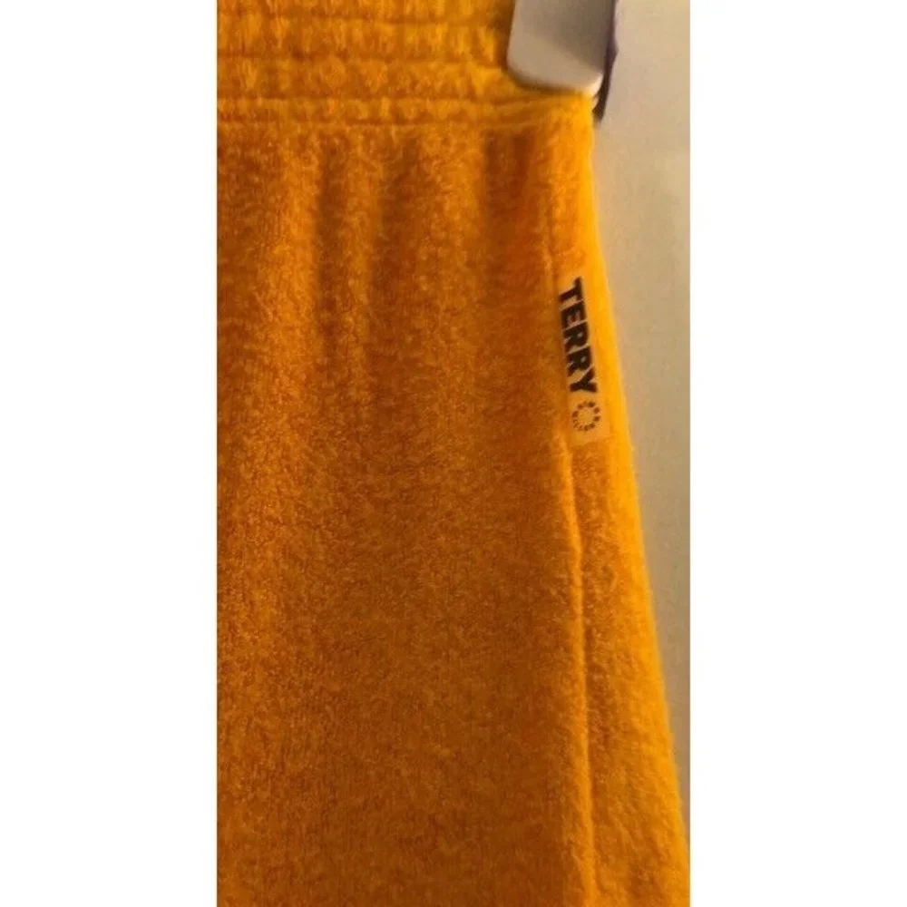 NWT SIMON MILLER GOLDEN YELLOW RETRO LOA WIDE LEG TERRY CLOTH PANTS SIZE SMALL - Picture 11 of 11